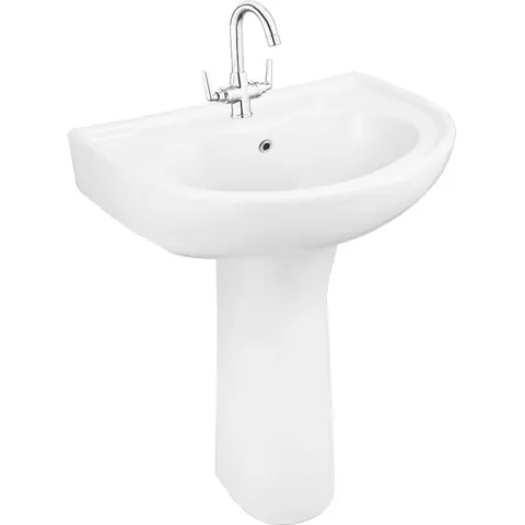 COMFORT(BWB10-BPD02) Full Pedestal Basin — OS-BS-COMFORT-BWB10-BPD02