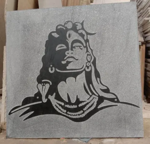 Shiva Silhouette Stone Accent Panel — OS-SM-126