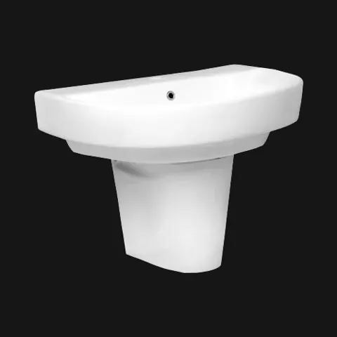 Cocoon Half Pedestal Basin — OS-SW-1344