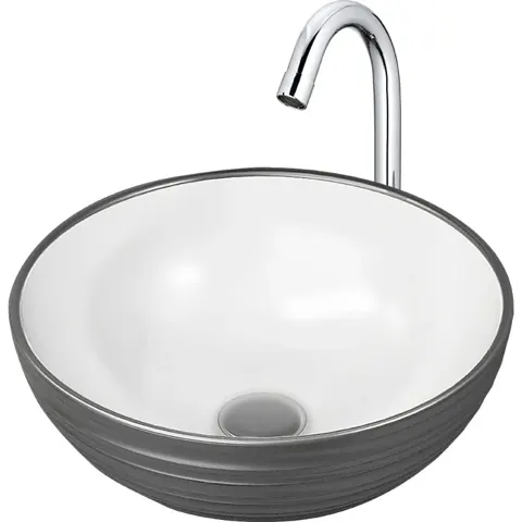 ORION(SILVER-01) Designer Basin — OS-BS-ORION-SILVER-01