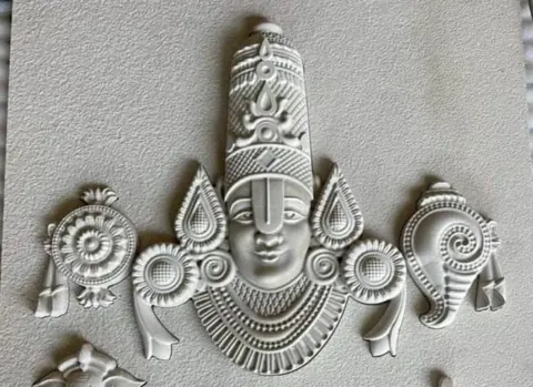 Balaji Portrait with Sacred Emblems Relief — OS-SM-115