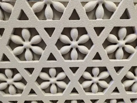 Triangle and Flower Stone Jali Design — OS-SM-067