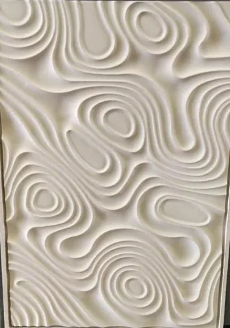 Flowing Contours Abstract Stone Panel — OS-SM-014