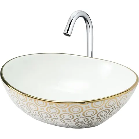 LOTUS(GOLDEN-01) Designer Basin — OS-BS-LOTUS-GOLDEN-01