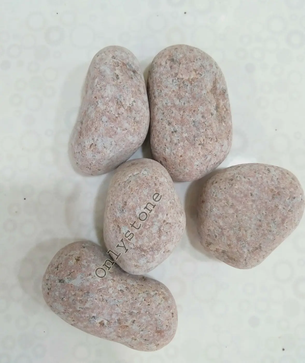 Pink Granite Pebbles — OS-PB-005 Landscape Pebbles