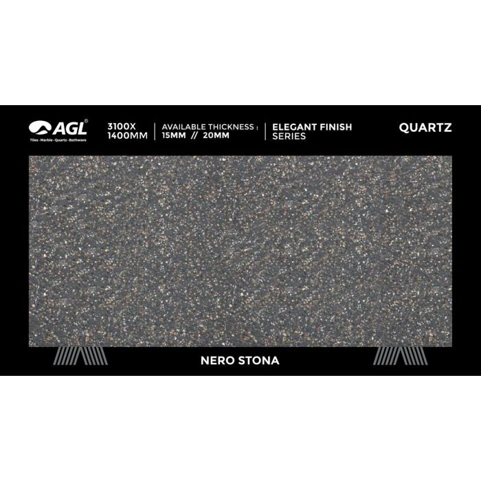AGL Nero Stona Quartz — OS-QZ-034, view 2
