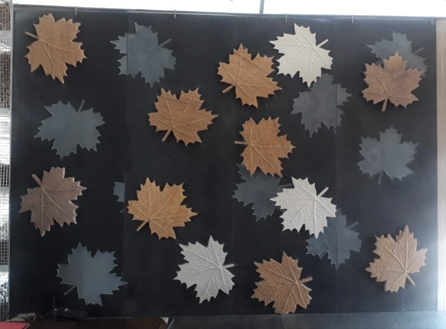 Contrasting Leaf Motif Stone Wall Panel — OS-SM-026 Relief Panels