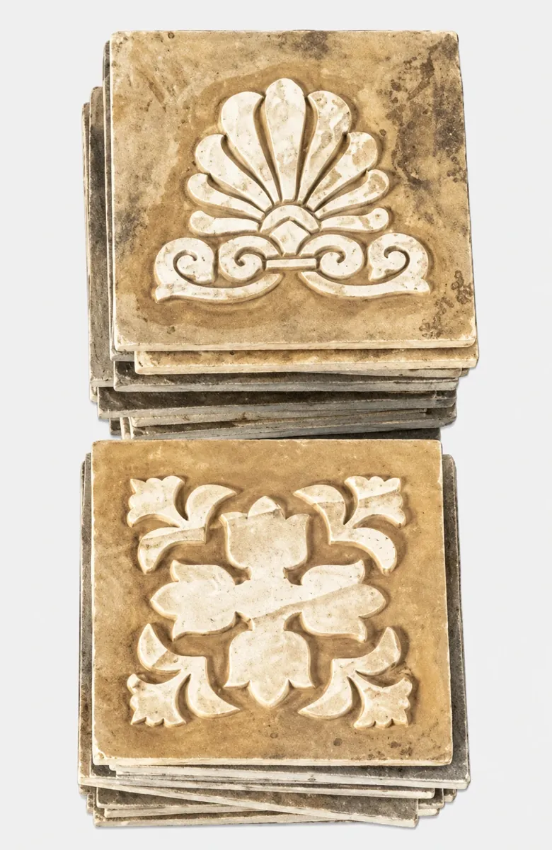Decorative Floral Stone Accent Tiles — OS-SM-147 Relief Panels