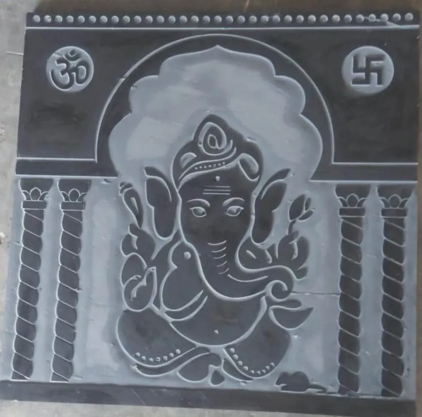 Ganesha within Temple Arch Stone Mural — OS-SM-158, view 2