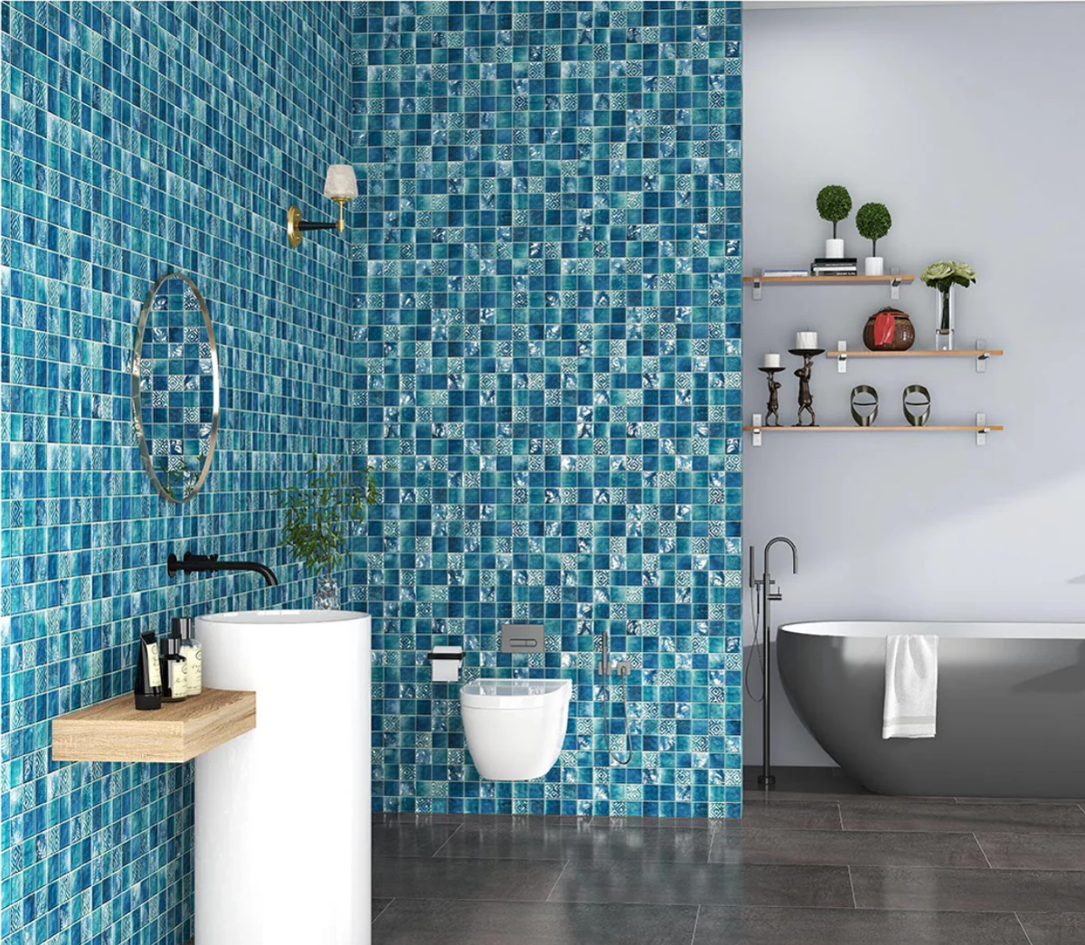 OMD LUSSO OCEAN decorative interior application illustration