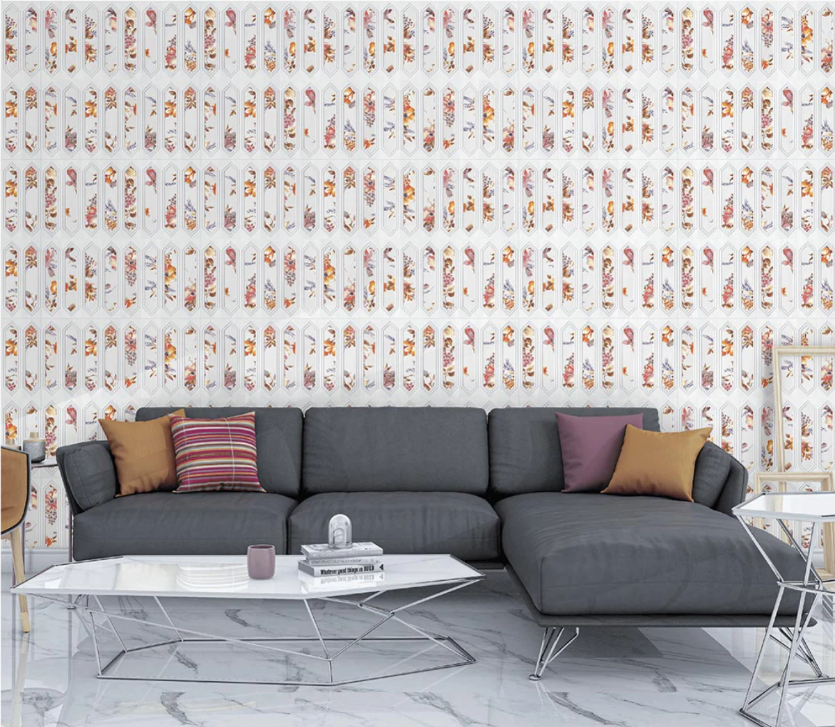 OMD PICKET DAISY decorative interior application illustration