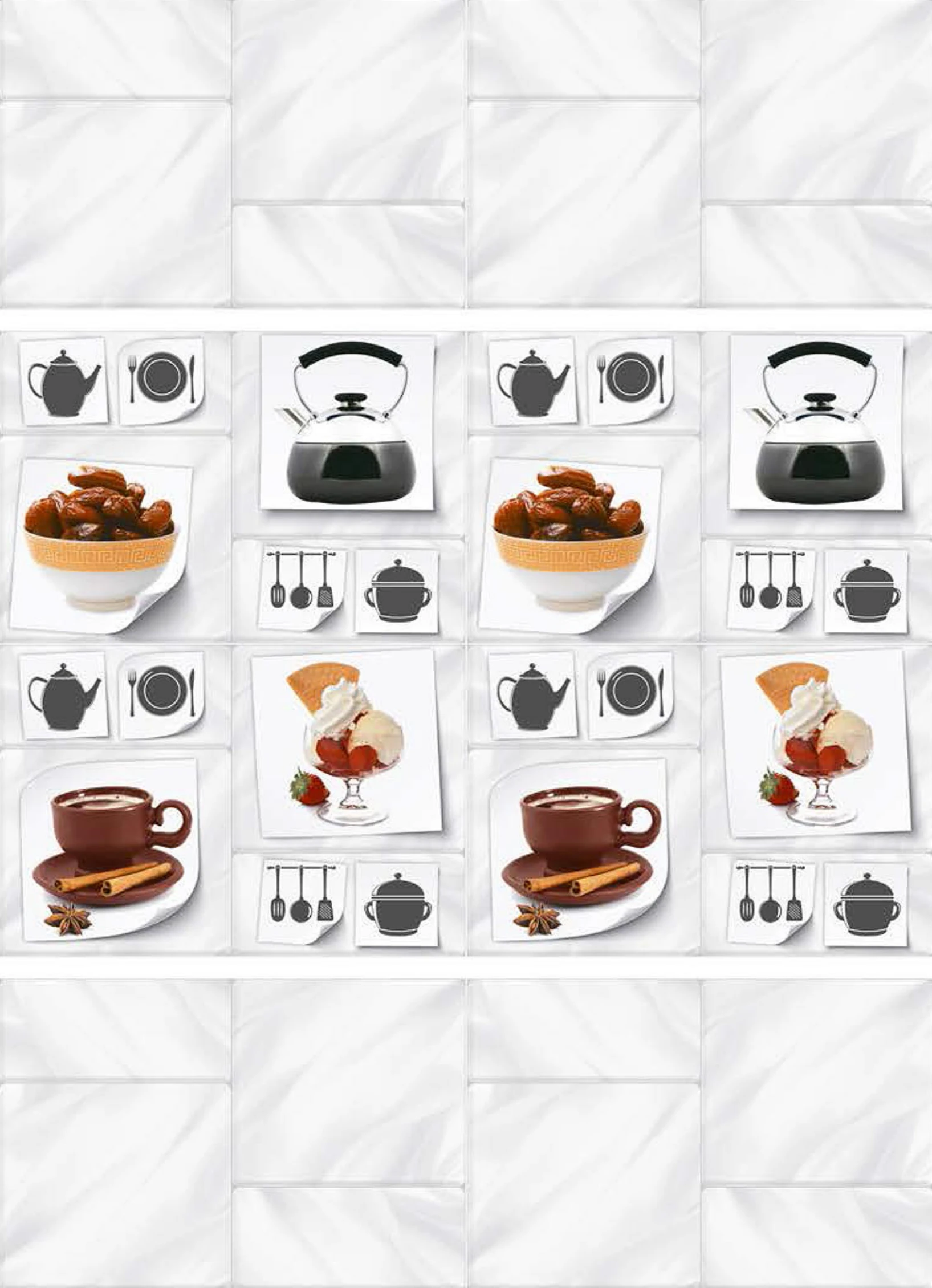 OTH 4187 coordinated wall-tile arrangement